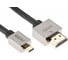 Кабель VCOM HDMI-19M - Micro HDMI-19M ver 2.0+3D/Ethernet, 1m, металлические разъемы CG506AD-1M 2