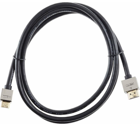 Кабель VCOM HDMI-19M - Mini HDMI-19M ver 2.0+3D/Ethernet, 1m, металлические разъемы CG506AC-1M 1
