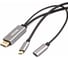 Кабель-адаптер VCOM USB 3.1 Type-C/m - DisplayPort/m 4K 60Hz, 1.8m, PD, Aluminium Shell, CU422MCPD-1.8M 2