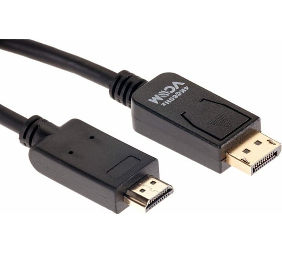 Кабель-переходник VCOM DisplayPort M - HDMI M, 4K 60Hz, 1.8m CG609-1.8M