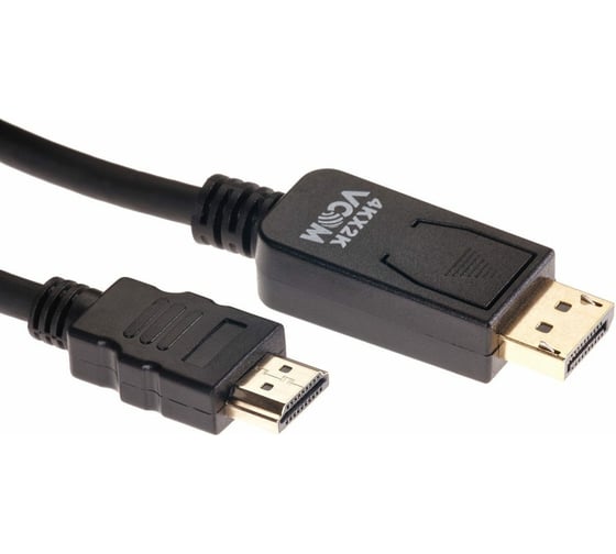 Кабель-переходник VCOM DisplayPort M - HDMI M, 4K 30Hz, 1.8m CG608-1.8M