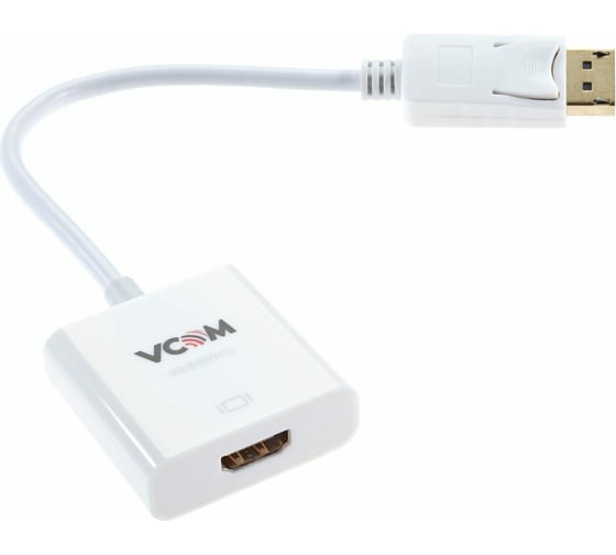 Кабель-переходник VCOM DisplayPort M - HDMI F, 0.2m, 4K 30Hz CG601-4K3