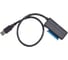 Кабель-адаптер VCOM USB 3.0 - SATA III 2.5/3,5+SSD, правый угол, CU817 1