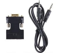 Переходник VCOM HDMI/F - VGA/M+audio,1080*60Hz, CA336