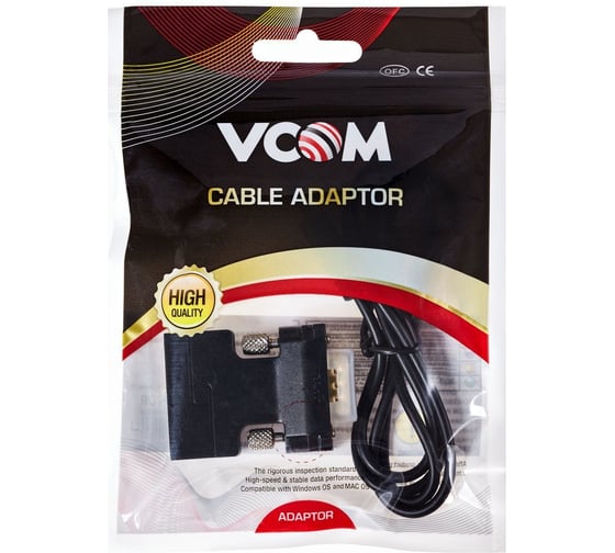 Переходник VCOM HDMI/F - VGA/M+audio,1080*60Hz, CA336