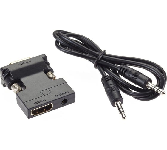 Переходник VCOM HDMI/F - VGA/M+audio,1080*60Hz, CA336