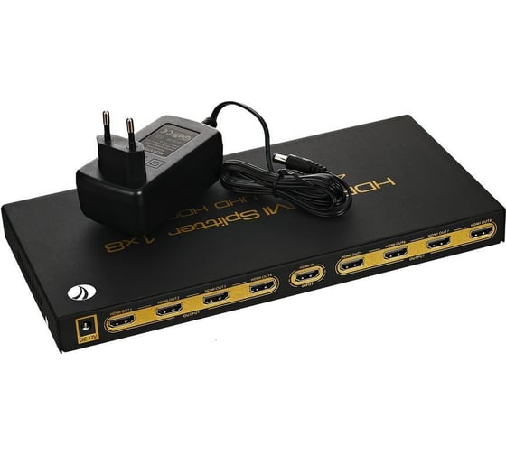 Разветвитель VCOM HDMI Spliitter 1=8 2.0v, DD428