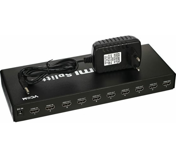 Переключатель-разветвитель VCOM HDMI 2=8 DD4528