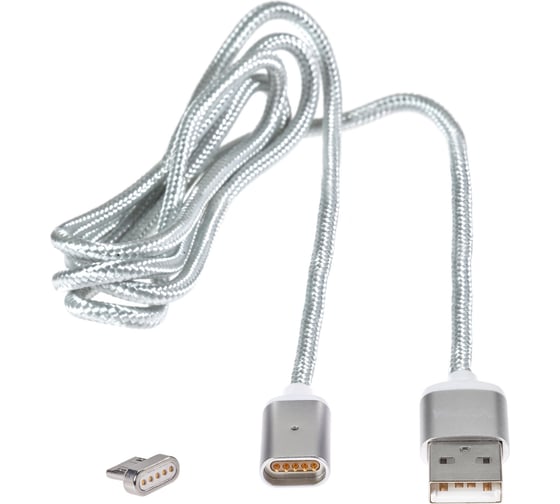 Кабель с магнитным адаптером VCOM USB 2.0 A/m --> micro-B 5P, 1м VUS7000-1M