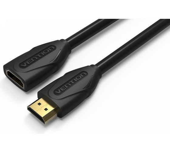 Кабель-удлинитель HDMI Vention High speed v1.4 with Ethernet 19F/19M - 5м Black Edition VAA-B06-B500