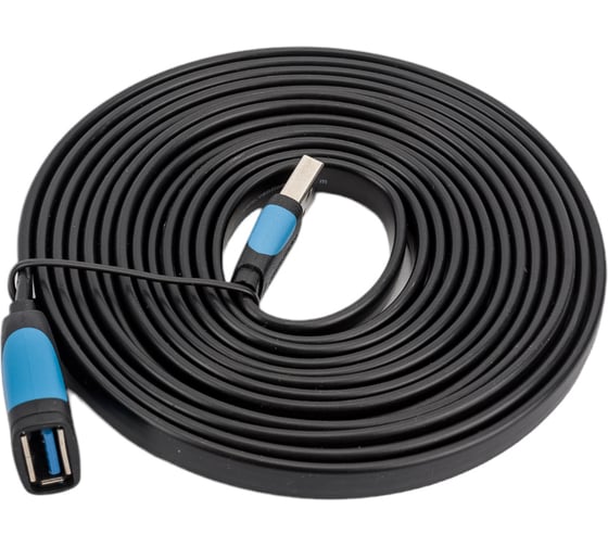 Кабель-удлинитель Vention USB 3.0 AM/AF - 3м плоский VAS-A13-B300
