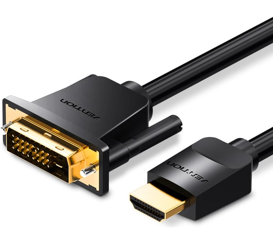 Кабель HDMI Vention 19M/DVI-D Dual link 25M - 5 м. ABFBJ