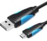 Кабель Vention USB 2.0 AM/micro B 5pin - 1.5м, черный VAS-A04-B150 2