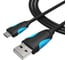 Кабель Vention USB 2.0 AM/micro B 5pin - 1.5м, черный VAS-A04-B150 4