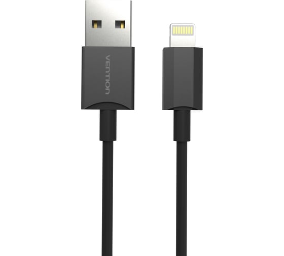 Кабель Vention USB 2.0 AM/Lightning 8M для iPad/iPhone, черный VAI-C02-B100 1