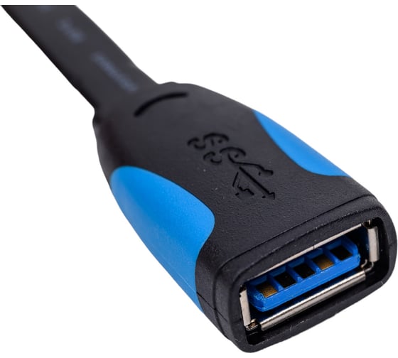 Кабель-удлинитель Vention USB 3.0 AM/AF - 1,5м плоский VAS-A13-B150