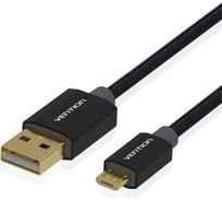 Кабель Vention USB 2.0 AM/micro B 5pin, тканевая оплетка - 0,5 м CADBD