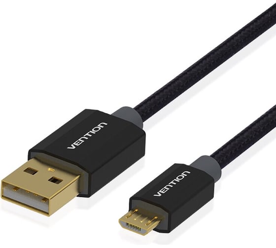 Кабель Vention USB 2.0 AM/micro B 5pin, тканевая оплетка - 0,5 м CADBD 1
