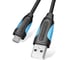Кабель Vention USB 2.0 AM/micro B 5pin - 2м, черный VAS-A04-B200 1