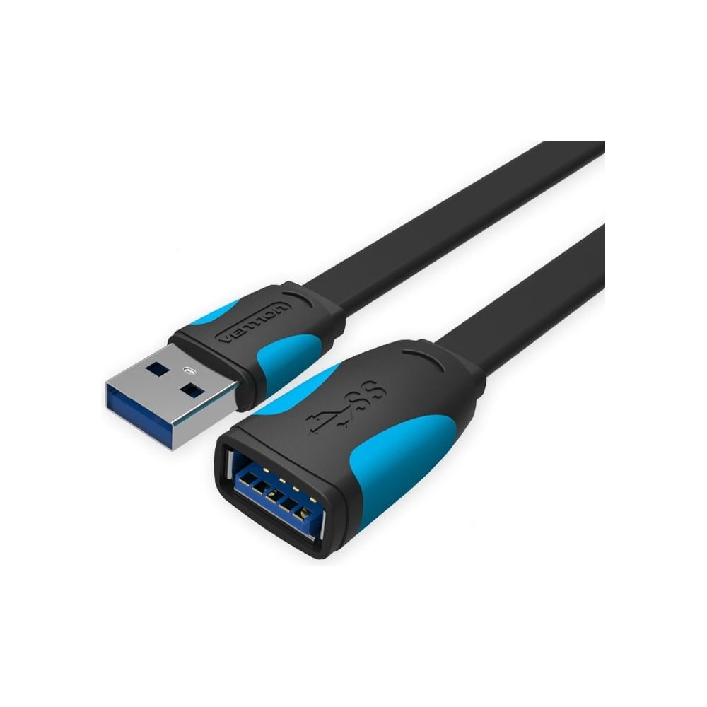 Кабель-удлинительVentionUSB3.0AM/AF-1мплоскийVAS-A13-B100
