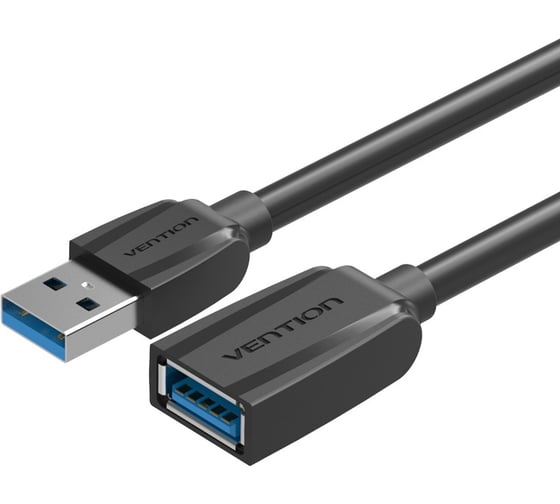 Кабель-удлинитель Vention USB 3.0 AM/AF - 0.5м Black Edition VAS-A45-B050