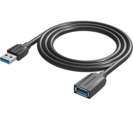 Кабель-удлинитель Vention USB 3.0 AM/AF - 0.5м Black Edition VAS-A45-B050