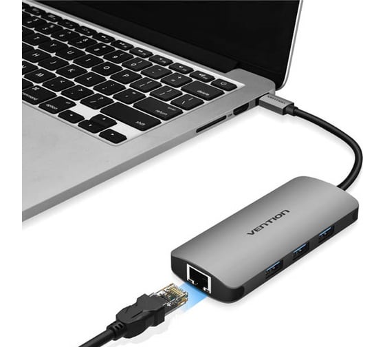 Мультифункциональный хаб Vention USB Type C 9 в 1 CGNHA