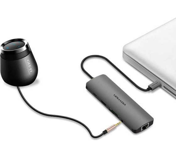 Мультифункциональный хаб Vention USB Type C 9 в 1 CGNHA