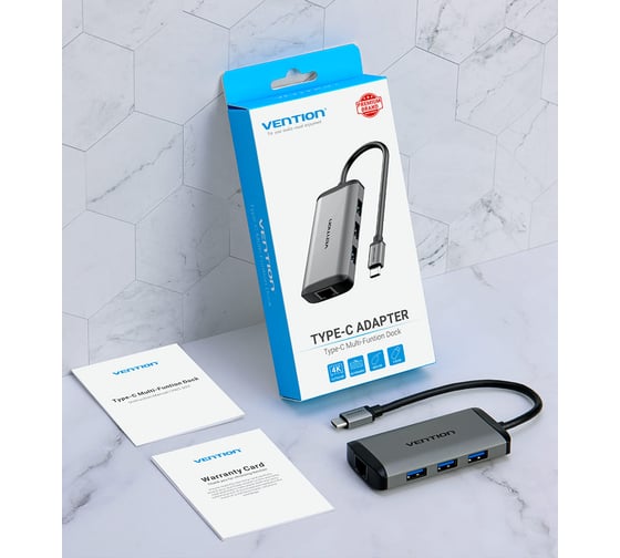 Мультифункциональный хаб Vention USB Type C 6 в 1 CNCHB