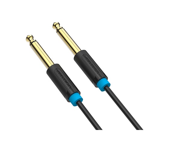 Аудио кабель Vention Jack 6,35 mm M/6.35 M - 1 м BAABF