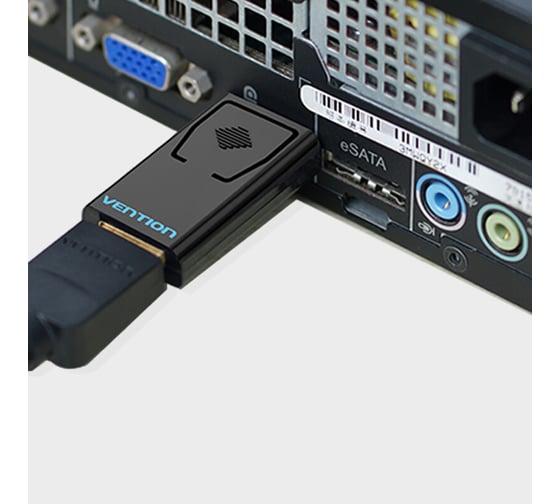 Адаптер-переходник Vention DisplayPort 20M, HDMI F HBKB0