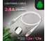Кабель GCR 1.7m для iPhone, iPad, Air MFI series MERCEDES, WHITE NYLON VIV52I578 5