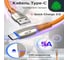 Кабель TypeC GCR QC 1.0m LED быстрая зарядка оранжевый TPE 28-22 AWG VIV52I521 2