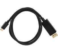 Кабель-адаптер VCOM USB 3.1 Type-C m - DisplayPort m, 3840x2160@60Hz, 1m CU422C-1M