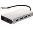 Кабель-адаптер VCOM USB3.1 Type-C/M-HDMI,RJ45,4*USB3.0,SD,TF,PD charging, Aluminum Shell, CU431M 2