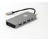 Кабель-адаптер VCOM USB3.1 Type-C/M-HDMI,RJ45,4*USB3.0,SD,TF,PD charging, Aluminum Shell, CU431M 5