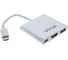 Кабель-адаптер VCOM USB3.1 Type-C/M - HDMI-F+USB3.0-F+TypeC-F with PD, 0,15m CU427 2