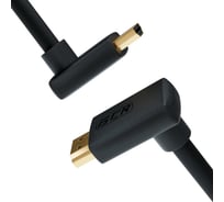 Кабель HDMI 2.0 GCR 1.0m M верхний угол /M верхний угол, черный VIV52I309