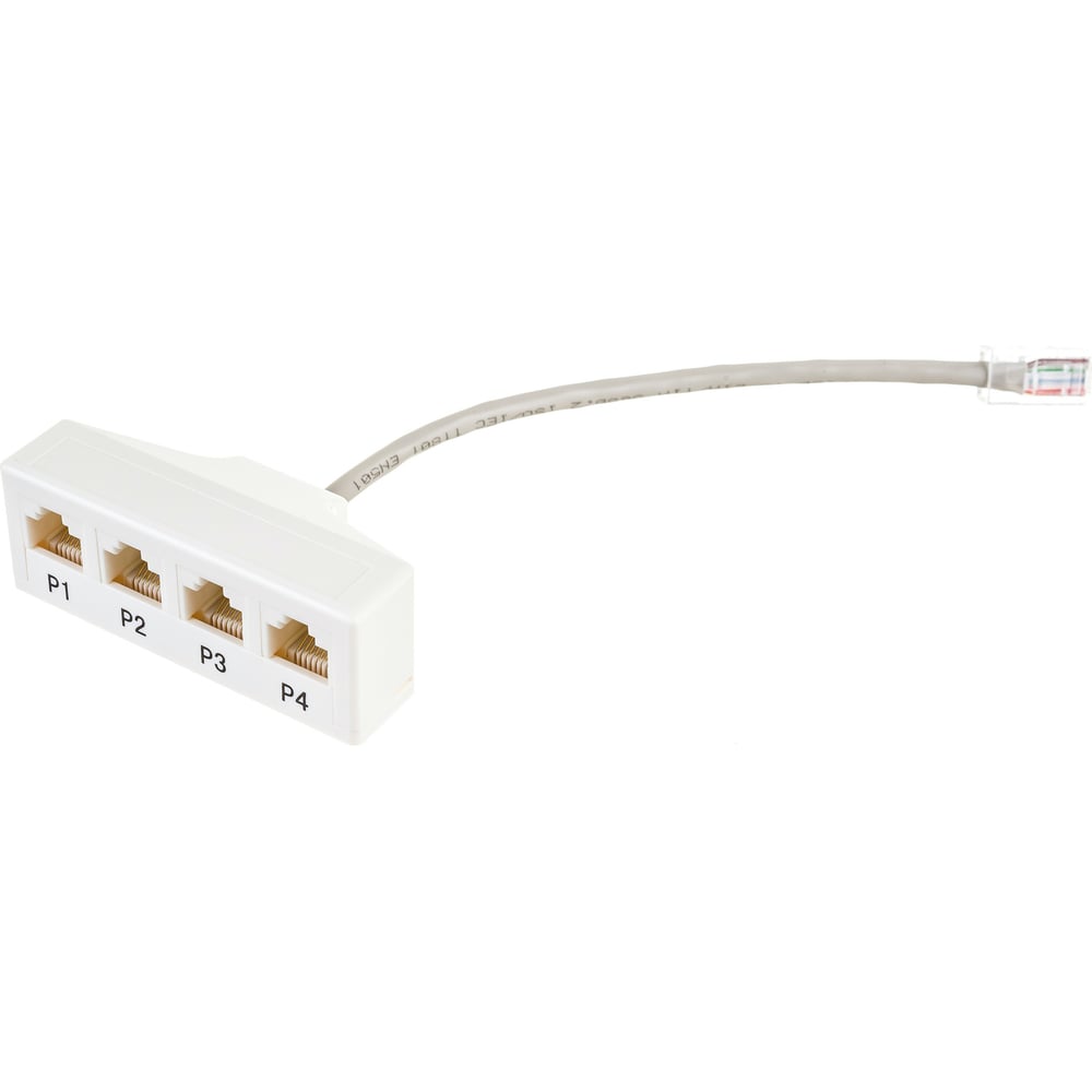 Разветвитель RJ-45 на 4 четырехпарных параллельных порта RJ-45 TWT-Y ...