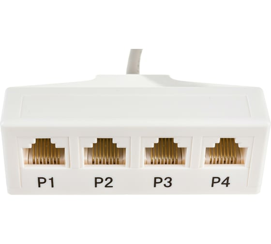 Разветвитель RJ-45 на 4 четырехпарных параллельных порта RJ-45 TWT-Y-1P4