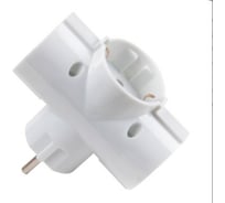 Разветвитель Jazzway Jаzzway 3-м с заземлением 16А AD-3G-R 3.5кВт IP20 2853363