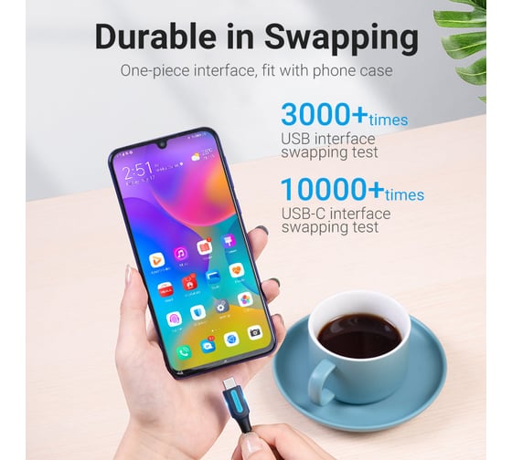 Кабель VENTION USB 2.0 CM/AM 5А - 2м. CORBH