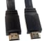 Кабель Cablexpert HDMI 1м v2.0 19M/19M медь, позол.разъемы, экран, плоский кабель черный CC-HDMI4F-1M 2