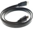 Кабель Cablexpert HDMI 1м v2.0 19M/19M медь, позол.разъемы, экран, плоский кабель черный CC-HDMI4F-1M 3