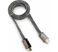 Кабель Cablexpert HDMI 1 м v2.0 M/M плоский позол.разъемы металлический корпус CC-P-HDMI04-1M