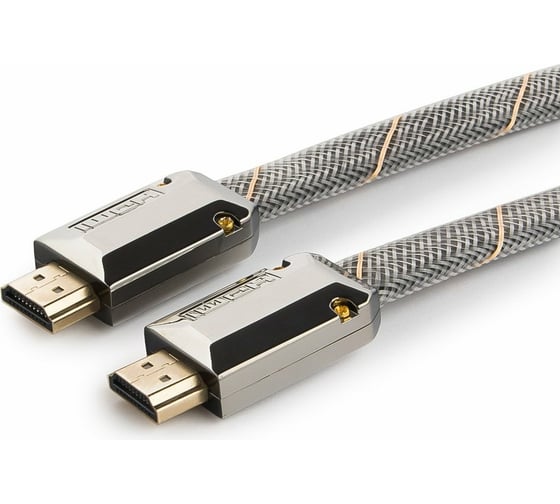 Кабель Cablexpert HDMI 1 м v2.0 M/M плоский позол.разъемы металлический корпус CC-P-HDMI04-1M