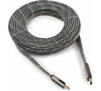 Кабель Cablexpert HDMI 4.5 м v2.0 M/M плоский позол.разъемы металлический корпус CC-P-HDMI04-4.5M