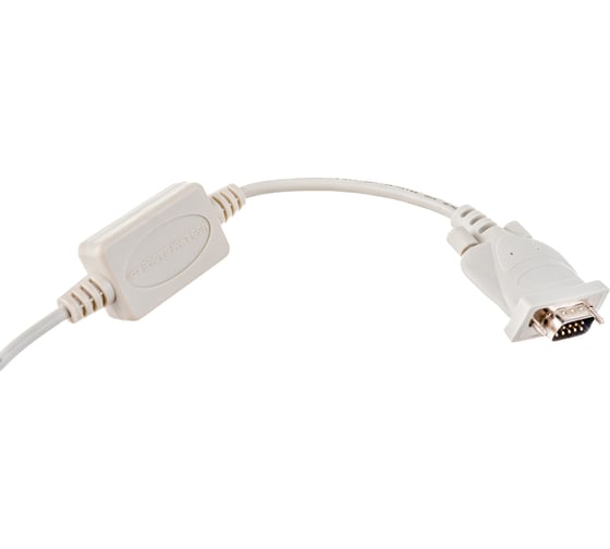 Конвертер Cablexpert COM - USB порт AM/ DB9M, чип CH343, Pro, 1.8м, белый, пакет UAS111