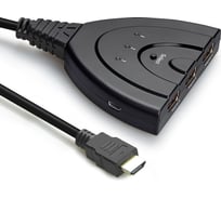 Переключатель GCR HDMI 3 x 1 Greenline 1080p 60Hz USB доп питание чёрный VIVv3I01CP