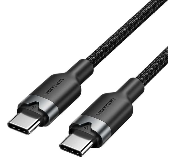 Кабель VENTION USB 2.0 CM/CM - 2м. Черный 3А PD60W TRDBH 1